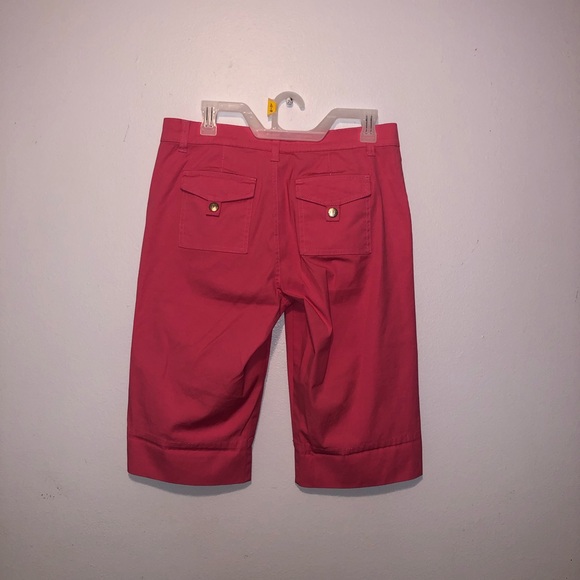 Izod jeans light pink Bermuda Shorts woman’s size 8 vacation - Picture 2 of 6